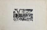 Jules PARESSANT (1917-2001)
Kissidougou (Guinée), 1960. 
Lithographie titrée, justifiée "3/10", signée...