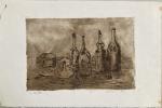 Jules PARESSANT (1917-2001)
Les bouteilles, 1986. 
Gravure titrée, justifiée "2/15", signée...