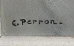 Charles Clément PERRON (1893-1958)
Nu étendue
Huile sur panneau signée en bas...