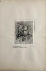 d'après Pierre-Auguste RENOIR (1841-1919)
Portrait de Claude Renoir
Estampe
28.5 x 24 cm...