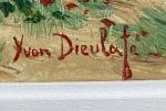 Yvon DIEULAFE (1903-1990)
Bourrine dans le marais
Huile sur isorel signée en...