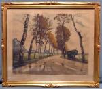 Henri JOURDAIN (1864-1931)
Le chemin
Aquatinte signée , 48 x 58 cm