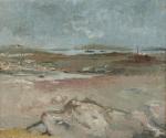 Maurice BRIANCHON (1899-1979)Marée basse sur la côte bretonneHuile sur toile,...