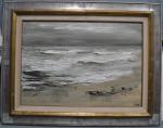 Georges LAPORTE (1926-2000)
La plage
Huile sur toile signée en bas à...