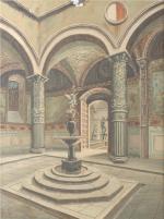 E.BIANCHINI (XIX-XXème siècle)
Intérieur du Palazzo Vecchio à Florence
Huile sur toile,...