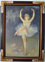 Léon GALAND (1872-1960)
La danseuse
Huile sur toile signée en bas à...