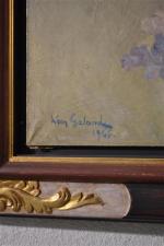 Léon GALAND (1872-1960)
La danseuse
Huile sur toile signée en bas à...