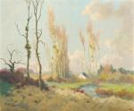 Georges Grégoire LAVAUX (1860-?)
Avant le printemps
Huile sur toile signée en...