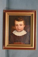Alfred  ROLL (1846-1919)
Portrait d'enfant
Huile sur toile signée au milieu...