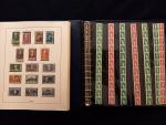 France, collection de timbres neufs et oblitérés dans 9 albums...
