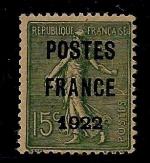 France, préoblitéré n°37b, vert-olive papier GC, neuf sans gomme, TB,...