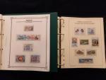 TAAF, dans deux albums, collection de timbres neufs sans charnière...