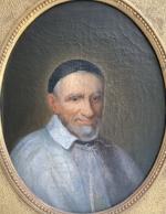 ECOLE FRANCAISE du XIXème
Portrait d'homme 
Huile sur toile à vue...