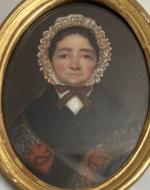 ECOLE FRANCAISE du XIXème
Portrait présumé de Grâce Vodden, épouse Squire...