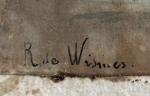 R. DE WISMES (début XXème)
Jeune enfant dans un parc
Aquarelle signée...