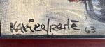 Xavier FRESLE (XXème)
San Quircio, 1963. 
Huile sur toile signée et...