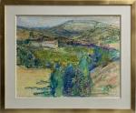 Francine SAHUT (1919-2002)
Paysage
Crayon gras signé en bas à droite
47.5 x...