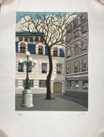 Jules LEFRANC (1887-1972)
Paris, la place Furstemberg
Lithographie signée et justifiée 147/175....