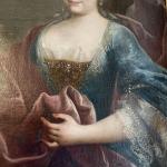 dans le grand salon, ECOLE FRANCAISE du XVIIIème
Portrait de dame
Huile...