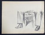 Maurice FEUILLET (1873-1968)
Affaire Dreyfus, les jambes
Dessin
23.7 x 31.2 cm (salissures)
Provenance:
-...