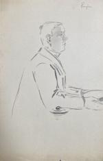 Maurice FEUILLET (1873-1968)
Affaire Dreyfus, Eugène
Dessin titré
31.5 x 20.5 cm (légères...