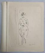 Jean LAUNOIS (1898-1942)
Jeune femme nue
Encre signée en bas à droite
27...