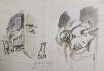 Jean LAUNOIS (1898-1942)
Etudes
Aquarelle signée et monogrammée 
14 x 21 cm...