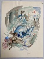 Jean LAUNOIS (1898-1942)
Maraichinage
Aquarelle monogrammée
25.5 x 19 cm