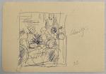 Jean LAUNOIS (1898-1942)
Personnages
Encre monogrammée
13.5 x 19.5 cm (légères piqûres)
