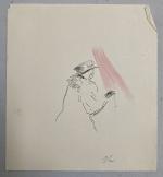Jean LAUNOIS (1898-1942)
Femme au chapelet
Estampe rehaussée monogrammée
18.5 x 17 cm...