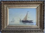 attribué à Henriette GUDIN (1825-1876)
Marine
Huile sur panneau
17 x 26 cm