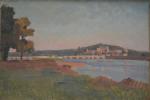 Abel LAUVRAY (1870-1850)
Château et pont de Chaumont
Huile sur toile signée...