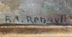 Albert FERNAND-RENAULT (1887-c.1939)
Paysage aux bretonnes
Huile sur toile signée en bas...