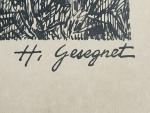 Henry GESEGNET (?-2002)
Personnages près du feu
Dessin à l'encre signé en...