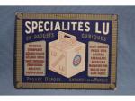 Biscuits Lefèvre-Utile "Spécialités LU en Paquets Cubiques" : Panonceau estampé...