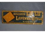 Biscuits LU Biscuits Lefèvre-Utile  Nantes : Rare bandeau en...