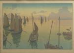 Henri RIVIERE (1864-1951)
Le coucher du soleil, planche n°11 de la...