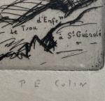 Paul Émile COLIN (1867-1949)
Le trou d'enfer à Saint Guénolé
Eau forte...