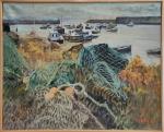 Pierre LORTHIOIR (1937-2010)
Nature pêche et installation
Huile sur toile signée en...