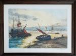Alphonse LAFITTE (1863-?)
Marine
Estampe signée en bas à droite
27 x 37...