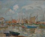 Pierre Philippe BERTRAND (1884-1975)
Ile d'Yeu, voiliers dans le port
Huile sur...