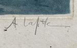 Alphonse LAFITTE (1863-?)
Barques de pêche
Estampe signée en bas à droite
45.5...