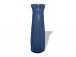 LALIQUE France
Vase en cristal teinté bleu, signé
H.: 20 cm