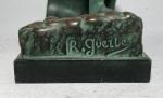 Raymonde GUERBE (1894-1995)
La vague
Sujet en régule à patine vert, signé
H.:...