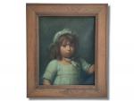 C. DE GONZALVEZ (XIX-XXème)
Portrait de jeune enfant
Huile sur toile signée...