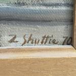 Z. SHUTTIE (XXème)
Portrait de peintre, 1970. 
Huile sur toile signée...
