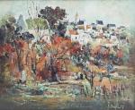 Koloman SOKOL (1902-2003)
Cantal, paysage, 1977.  
Huile sur toile signée...
