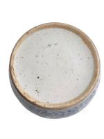 CHINE
Pot à gingembre en porcelaine à décor bleu blanc
H.: 18...