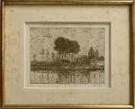Maxime MAUFRA (1861-1918)
Paysage des Andelys, ou bord de Seine, 1903....