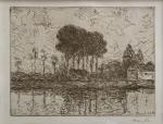 Maxime MAUFRA (1861-1918)
Paysage des Andelys, ou bord de Seine, 1903....
